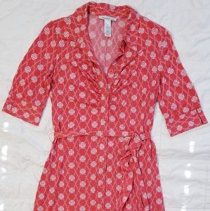 Geometric classic fit dress